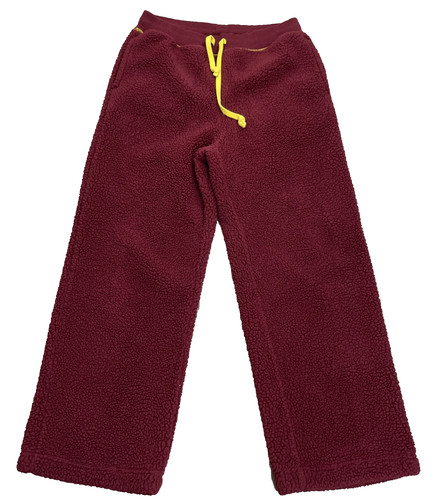 JW Anderson x Uniqlo  Deep Pile Pants Red Burgundy  Size S/M