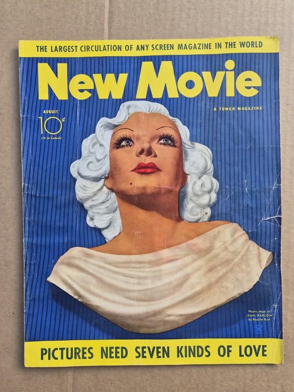 New Movie Magazine August 1935 Illustrated Hollywood Film Stars English