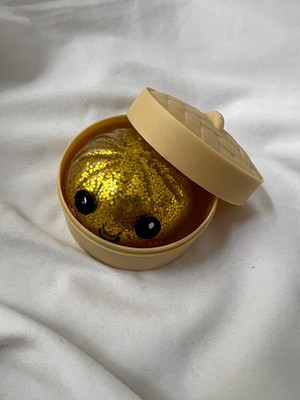 New Super rare Mini golden glitter Dumpling Squishy