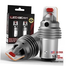 BAY15D 2057 1157 LED Brake Lights Bulbs, Pure Red 7528 1154 3496 Stop Lamps