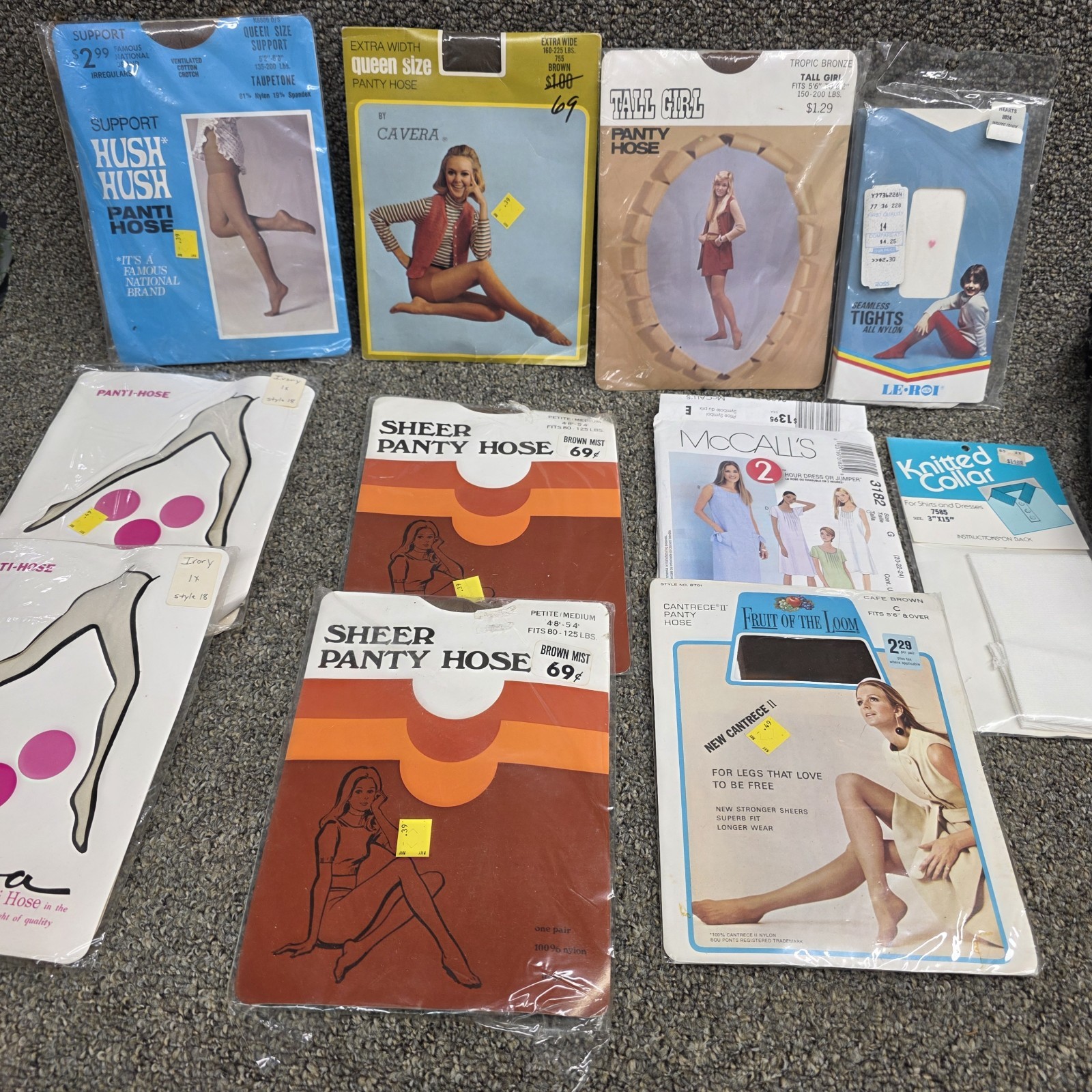 vintage pantyhose lot 70's ? Resellers Collectors - Gem