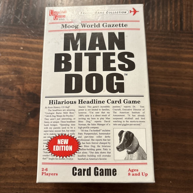 2006 University Games Man Bites Dog - Board Game