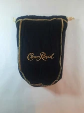 -BLACK & GOLD- Authentic Crown Royal 9" Bag *BULK PRICING!*