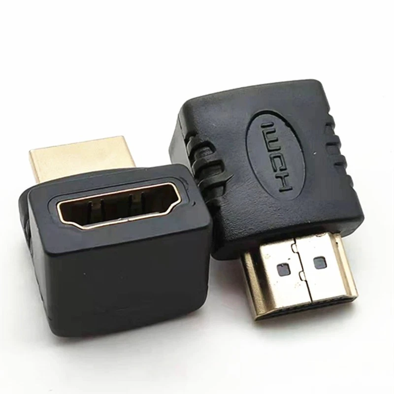 2 Pcs HDMI 270 Degree Right angle elbow male to female adapter Connector - Image 2 of 4