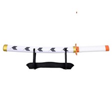 Mini Katana Ornamentale Rengoku Kyojuro Demon Slayer 45 cm lama bamboo