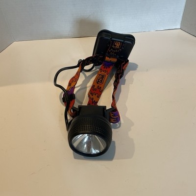 Vintage PETZL Zoom Head Lamp AA Battery 90 s  Retro Geometric Tetris Style Works