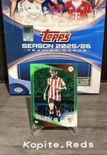 25-26 Topps Flagship - Nico Williams - Atl Bilbao - Green Raindrop Parallel #/99
