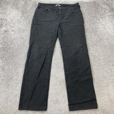 Jones New York Sport Stretch Pants Women's 12 Black Straight Casual