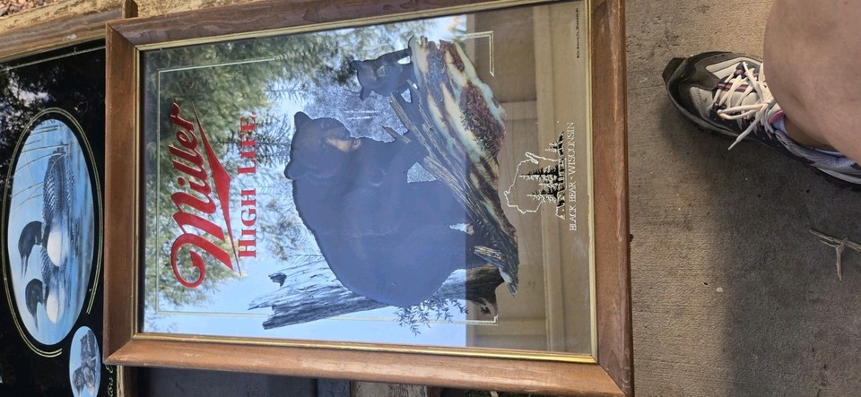 Miller High Life Beer Sportsman Series Mirror First Edition Bar Decor ...