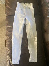 White Cavallo Full Leather Seated Competition Breeches 24L Shoeller