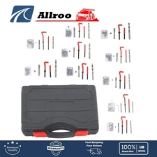 Thread Repair Kit 261-Piece HSS Drill Helicoil Repair Tools Kit SAE and Metric