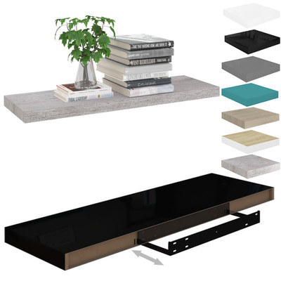 Wandboard Schweberegal Wandregal Hängeregal Bücherregal Regalbrett 23-120cm