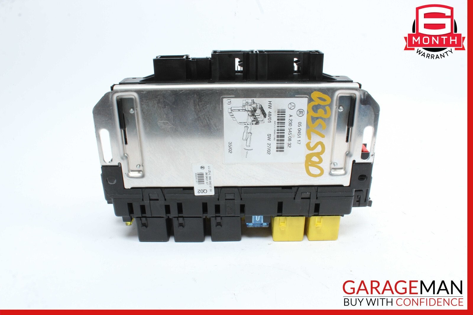 03-12 Mercedes R230 SL500 SL55 AMG Front Left SAM Fuse Box Control Module OEM