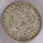 1890-S $1 Morgan Silver Dollar-XF Details Toned