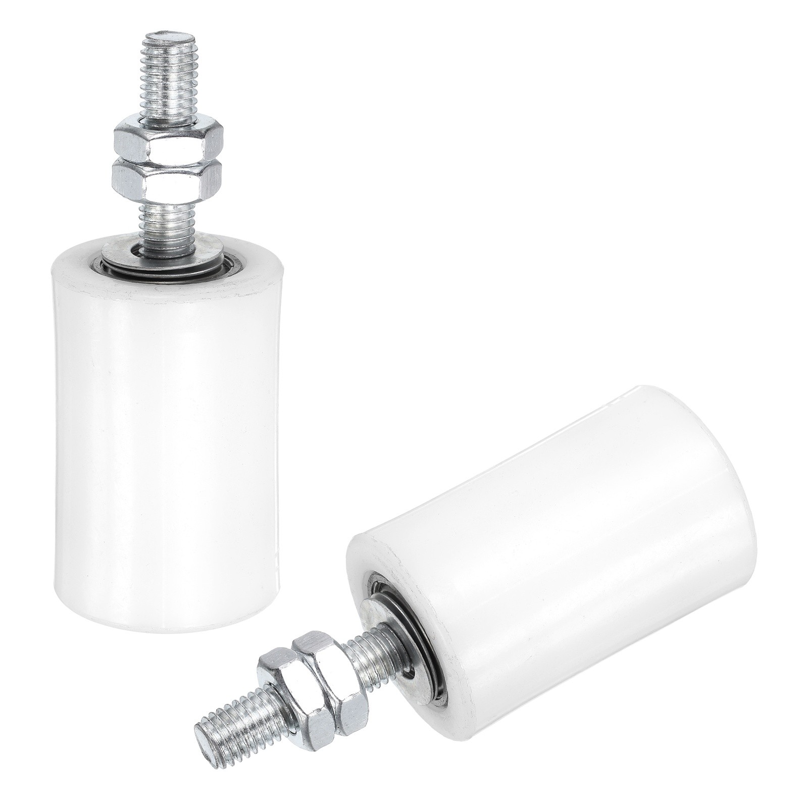 2Pcs Slide Gate Guide Roller| 1-5/8\"x2-3/8\" Nylon Sliding Gate Support| White
