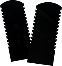 Acrylic Jewelry Organizer Rack, 2Pcs Set Necklace Holder Display Stand, Black