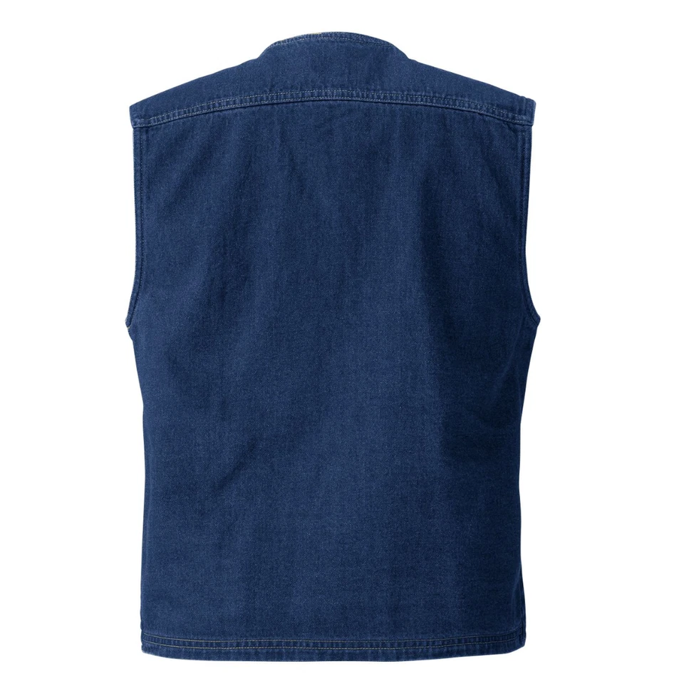 HOOH 1459 Indigo Denim Work vest Workwear Cotton - Image 3 of 4