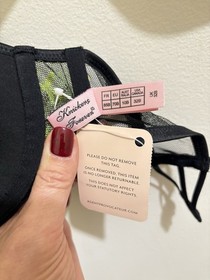 NWT Agent Provocateur ELECTRA Plunge Bra in Black Green 32B Boudoir Cutout Vamp