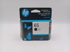New Sealed HP 65 Black Ink Cartridge - Genuine OEM Exp 11/2025