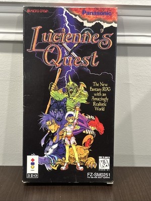 Lucienne's Quest (3DO) CIB Complete + Longbox + Reg Card! Tested! Authentic! USA