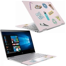 MightySkins Carbon Fiber Skin for HP Spectre X360 13" 2018 Vsco Girl