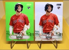 2025 Topps Stadium Club - Marcelo Mayer #74 Lime Green Foil (RC) + Base