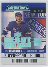 2019 Upper Deck Credentials Debut Ticket Access 21/999 Tier 1 Ryan Lindgren 3b3
