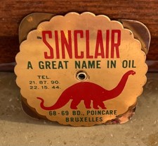 Mini calendrier perpétuel métal SINCLAIR A GREAT NAME IN OIL  vintage 1951-1978