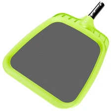 Pool Skimmer Net - Professional Heavy Duty Reinforced Frame Nylon Flat Leaf Rake