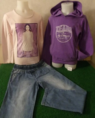 lot 9 vêtements enfant 8 ans fille,sweat,pantalon,pull,tunique,jean ............ - Photo 1/3