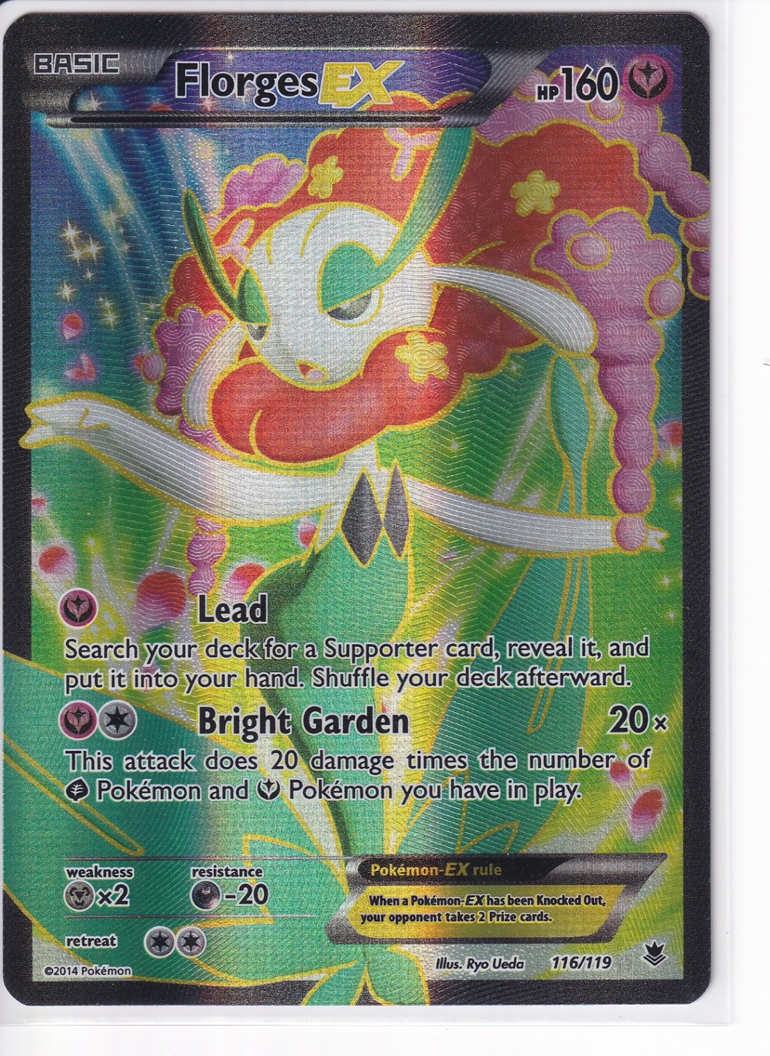 Florges EX (116 Full Art) Holo Ultra Rare XY - Phantom Forces 116/119 NM