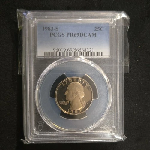1983-S Washington Quarter Proof PR69DCAM Silver 25C PCGS Uncirculated Coin