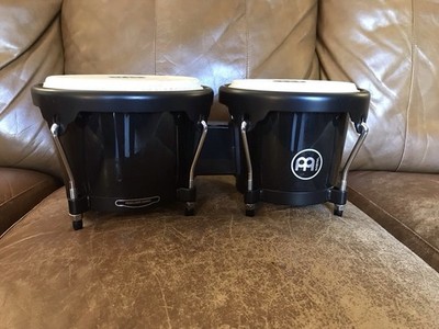 Used Meinl Black Fiberglass HB50BK 6.5  &7.5  Bongos (Headliner Range) Gd. Cond.