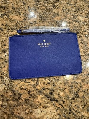 Kate Spade New York Cameron Street Leila Leather Wristlet Blazer Blue