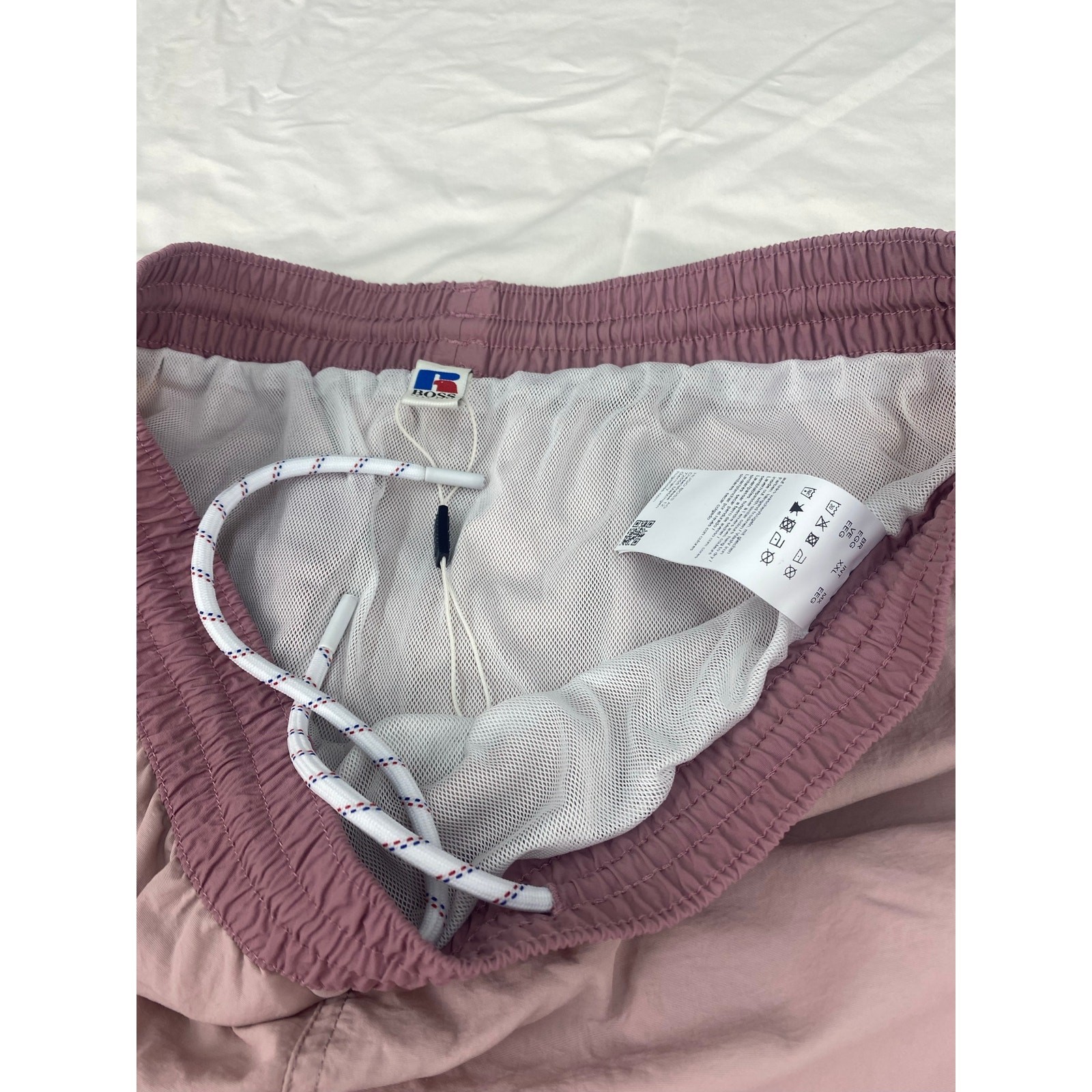 NEW Russell Athletic x HUGO BOSS Jaco Swim nylon mesh 2.5" swim trunks shorts  thumbnail 4