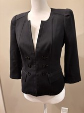 WHBM WHITE HOUSE BLACK MARKET SIZE 2 BLAZER JACKET BLACK