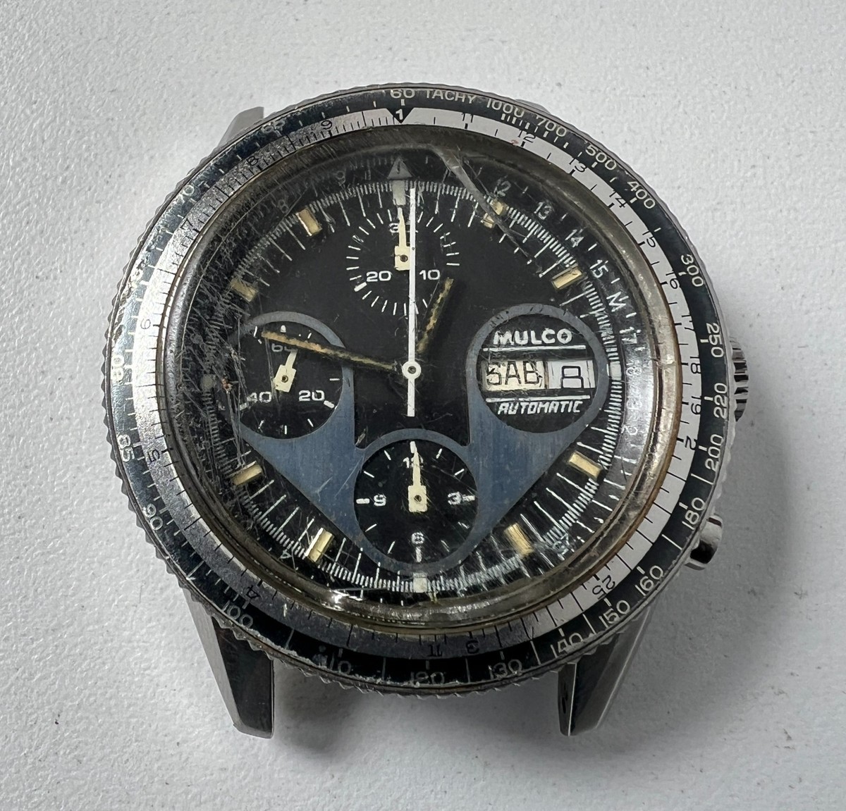 Mulco Automatic Chronograph Watch 7750 Valjaux Vintage Dial 17