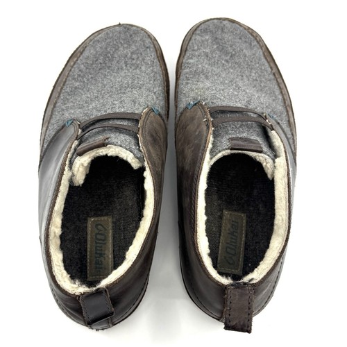 SELTEN OLUKAI Herren Gr. 9 Moloa Slipper Mid Slipper Schaf Sherpa gefüttert Leder Obermaterial - Bild 6 von 12