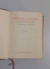 Messale Romano Quotidiano Italiano Latino 1965 Edizioni Paoline