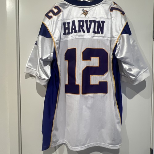 Reebok Percy Harvin Minnesota Vikings NFL #12 White Jersey Size 48 - Picture 6 of 11