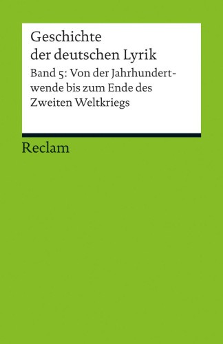 Geschichte der deutschen Lyrik [German] by Schnell, Ralf [Paperback]