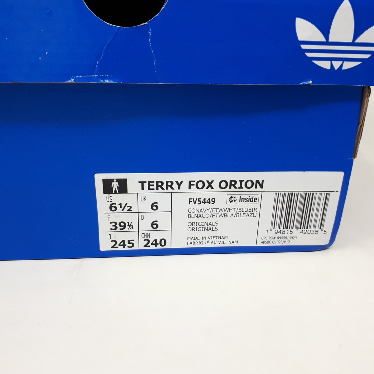 Adidas Terry Fox Orion FV5449 Navy Originals Shoe Sneaker Mens 6.5