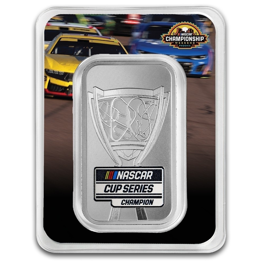 NASCAR Phoenix Championship Cup 1 oz Silver Bar PAMP - 2,500