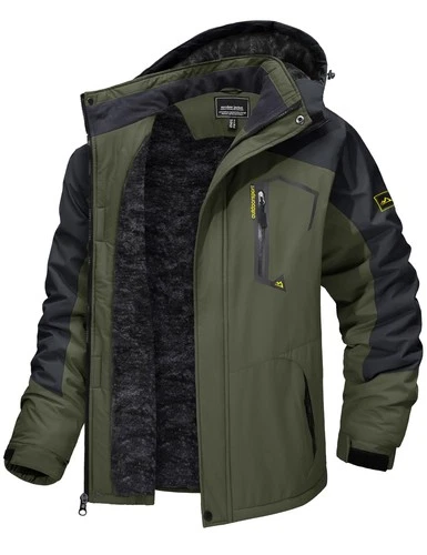 TACVASEN Winter Jacket for Men Fleece Lined Skiing Snowboarding Jacket - product listing photo