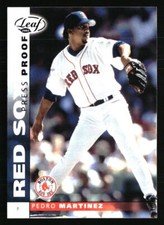 Pedro Martinez 2002 Leaf Press Proof #11 Baseball Card