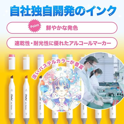 Ohuhu 120 Color Marker Set Chisel Fine Dual Tips & Carrying Case