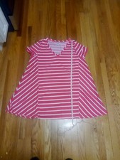 West Loop X X L Pink Stripe Dress