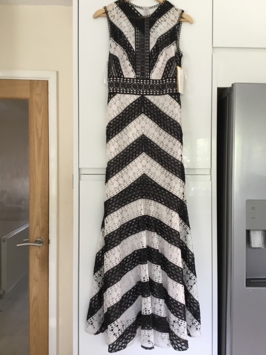 white christmas dresses Rent Karen Millen Compact Stretch Contrast Halter Neck Tailored Midi Dress main image 1
