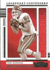 2021 Panini Contenders Tony Gonzalez Legendary #LGD-TGO SP HOF