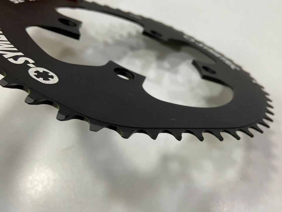 Osymetric BCD110 4 Bolts x 52T Alloy Road Chainring (Black) -For 9000/6800/5800 - Image 4 of 4